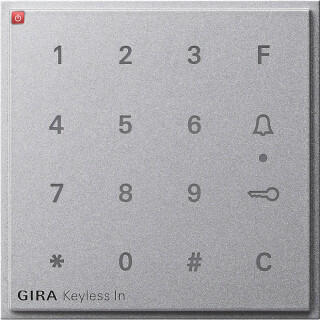 GIR851365 / Aufsatz Codetastatur Gira TX_44 F Alu / EAN 4010337032434