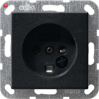 GIR422005 / Steckd. Dänisch SH System 55 Schwarz m / EAN 4010337037811