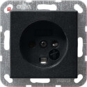 GIR422005 / Steckd. Dänisch SH System 55 Schwarz m /...