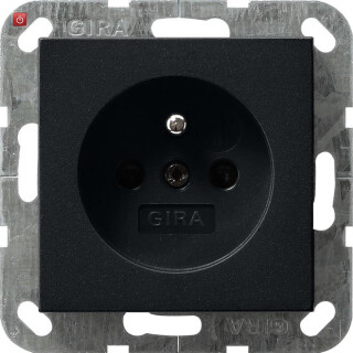 GIR485005 / Steckd. Erdstift + SH System 55 Schwarz m / EAN 4010337037828