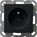 GIR485005 / Steckd. Erdstift + SH System 55 Schwarz m /...