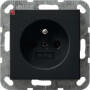 GIR485005 / Steckd. Erdstift + SH System 55 Schwarz m / EAN 4010337037828