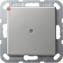GIR120600 / Taster Wechsler gerade Kontrollf. System 55 Edelstahl / EAN 4010337021247