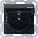 GIR488005 / Steckd. Erdstift KD + SH System 55 Schwarz m...