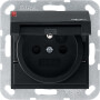 GIR488005 / Steckd. Erdstift KD + SH System 55 Schwarz m / EAN 4010337037835