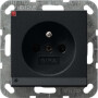 GIR1172005 / Steckd. Erdstift LED-Leuchte + SH System 55 Schwarz m / EAN 4010337037859