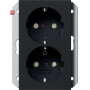 GIR2735005 / SCHUKO 2f SH f. UP-Dose 1,5f System 55 Schwarz m / EAN 4010337037521