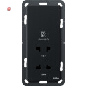 GIR2820005 / Rasiersteckd. 115 - 230 V System 55 Schwarz...