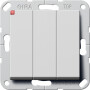 GIR2830015 / Wippschalter BS 3f Aus System 55 Grau m / EAN 4010337087113