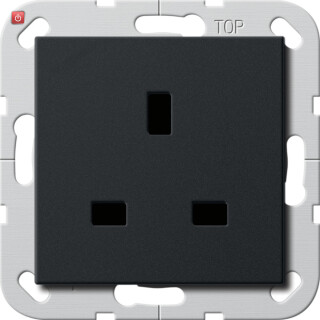 GIR2776005 / Steckd. BS 13 A SH System 55 Schwarz m / EAN 4010337037774