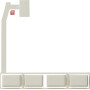 GIR825001 / Bedienleiste + Stopfen Zeitschaltuhr Zubehör Cremeweiß / EAN 4010337031857
