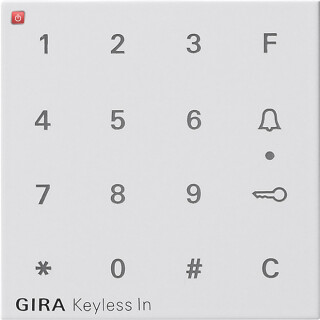 GIR851327 / Aufsatz Codetastatur System 55 Reinweiß m / EAN 4010337032373