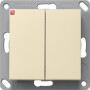 GIR246201 / BT Wandsender 2f System 55 Cremeweiß / EAN 4010337110736