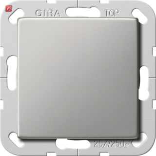 GIR2836600 / Wippschalter BS 20 AX Aus 2-p System 55 Edelstahl / EAN 4010337021933