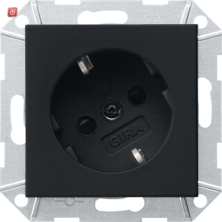 GIR418005 / SCHUKO 30° + SH System 55 Schwarz m / EAN 4010337037545