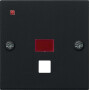 GIR638005 / Abd. Kontrollf. groß Zugschalter/-taster System 55 Schwarz m / EAN 4010337036623