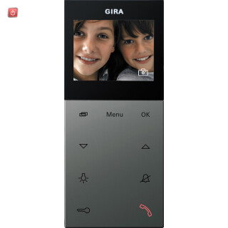 GIR1239600 / Wohnungsstation Video AP Plus System 55 Edelstahl(lack.) / EAN 4010337035992