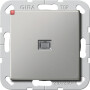 GIR2834600 / Wippschalter BS 20 AX Aus 2-p Kontroll System 55 Edelstahl / EAN 4010337022305