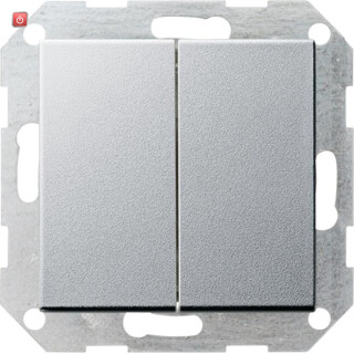 GIR286126 / Tastschalter Wechselsch. 2f gerade System 55 F Alu / EAN 4010337053279