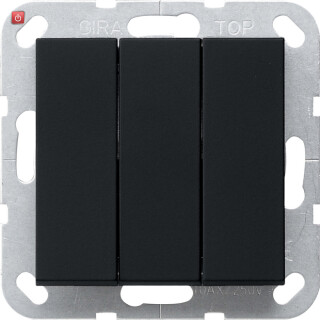 GIR2832005 / Wippschalter BS 3f AusWe System 55 Schwarz m / EAN 4010337038528