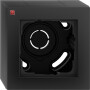 GIR106109 / AP-Gehäuse 1f + Rahmen Gira E2 Schwarz m / EAN 4010337110200