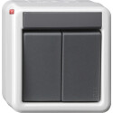 GIR516130 / KNX Taster-BA 2f 1-Punkt WG AP Grau / EAN...