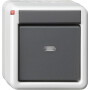 GIR515230 / KNX Taster-BA 1f Kontrollf. + 2-Punkt WG AP Grau / EAN 4010337500070