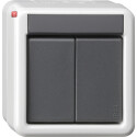 GIR516230 / KNX Taster-BA 2f 2-Punkt WG AP Grau / EAN...