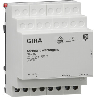 GIR102400 / Spannungsvers. AC 24 V 1 A REG Zubehör / EAN 4010337010715