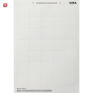GIR108900 / Beschriftungsbögen 38 x 36 mm Zubehör / EAN 4010337003830