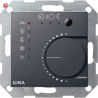 GIR210028 / KNX Stetigregler Tasterschnittst. 4f System 55 Anthrazit / EAN 4010337048077
