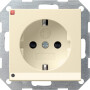 GIR117001 / Steckdose, cremeweiß/elektroweiß, Unterputz UP, 1 Fach, IP20 / EAN 4010337170013