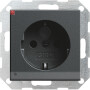 GIR117028 / Steckdose, anthrazit, Unterputz UP, 1 Fach, IP20 / EAN 4010337170280