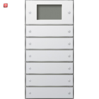 GIR2046112 / KNX Tastsens.3 Plus 6f (2+4) Flächenschalter Reinweiß / EAN 4010337081968