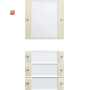 GIR213401 / Wippenset 4f (1+3) BSF System 55 Klar/Cremeweiß / EAN 4010337081418