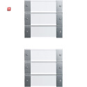 GIR213626 / Wippenset 6f (3+3) BSF System 55 Klar/F Alu /...
