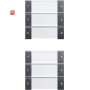 GIR213628 / Wippenset 6f (3+3) BSF System 55 Klar/Anthrazit / EAN 4010337081500