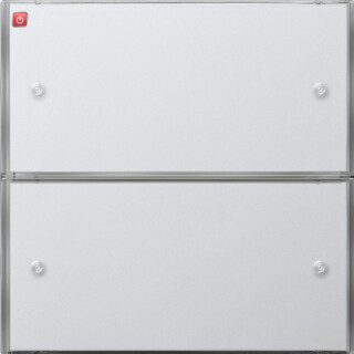 GIR2022112 / KNX Tastsens.3 Basis 2f Flächenschalter Reinweiß / EAN 4010337081685