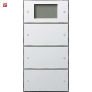 GIR2043112 / KNX Tastsens.3 Plus 3f (1+2) Flächenschalter Reinweiß / EAN 4010337081944