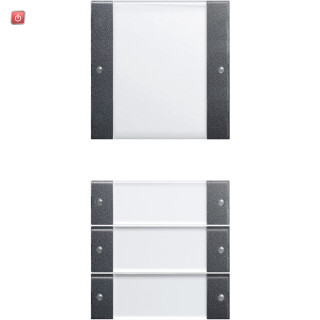 GIR213428 / Wippenset 4f (1+3) BSF System 55 Klar/Anthrazit / EAN 4010337081449