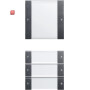 GIR213428 / Wippenset 4f (1+3) BSF System 55 Klar/Anthrazit / EAN 4010337081449