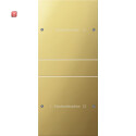 GIR2132608 / Wippenset 2f (1+1) beschr. System 55 Messing...