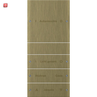 GIR2134607 / Wippenset 4f (1+3) beschr. System 55 Bronze / EAN 4010337083504