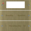 GIR2142607 / Wippenset 2f Plus beschr. System 55 Bronze /...