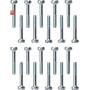 GIR149900 / Set Schrauben 20 Stck. SCHUKO Zubehör Weiß / EAN 4010337040033