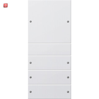 GIR218427 / Wippenset 4f (1+3) System 55 Reinweiß m(lack.) / EAN 4010337013396