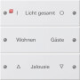 GIR220327 / Wippenset 3f beschr. System 55 Reinweiß m(lack.) / EAN 4010337013457