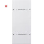 GIR220227 / Wippenset 2f (1+1) beschr. System 55 Reinweiß m(lack.) / EAN 4010337013440