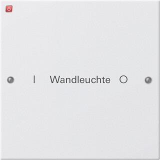 GIR220127 / Wippenset 1f beschr. System 55 Reinweiß m(lack.) / EAN 4010337013433