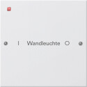 GIR220127 / Wippenset 1f beschr. System 55 Reinweiß...